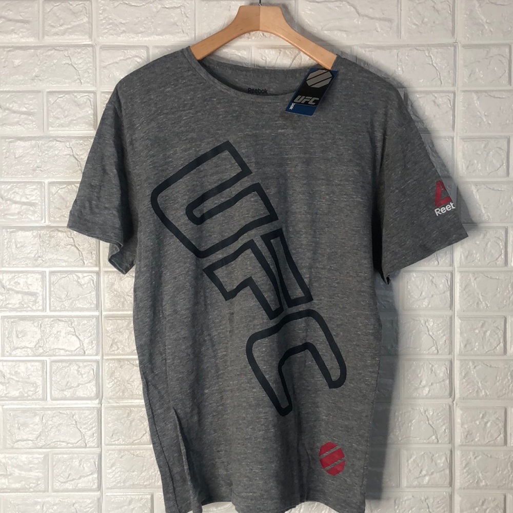 Reebok UFC tri blend soft tee Tshirt mens size L NEW